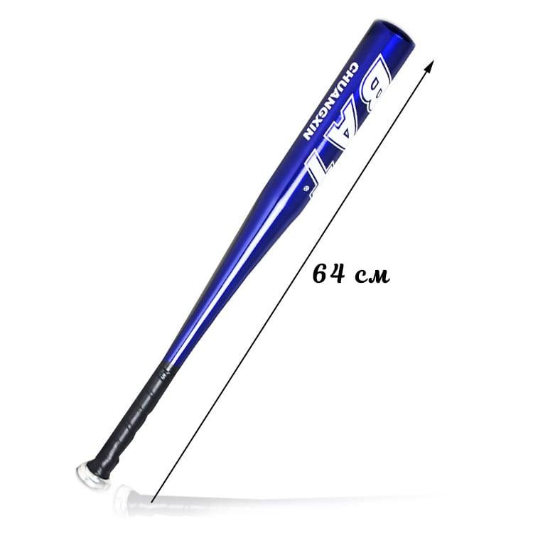 Бейсбольная бита с намоткой алюминиевая BAT Chuangxin синяя 64 см