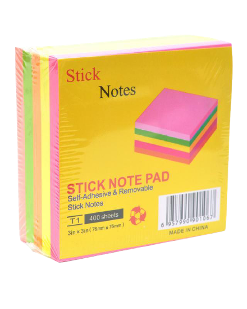 Блок бумаги для заметок Stick Notes 7.6x7.6см, 400л - фото 1 - id-p93029224