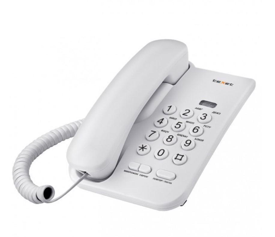 Телефон проводной Texet TX-212 серый - фото 1 - id-p93029318