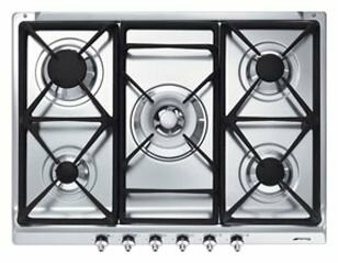 Встраиваемая варочная поверхность газовая Smeg SE70SGH-5
