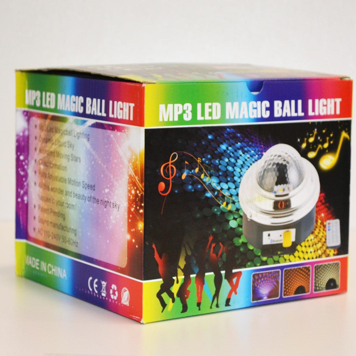 Диско-шар светодиодный MP3 Magic Ball Light RHD225J 9 режимов led-подсветки с динамиком и блютузом - фото 6 - id-p93028860