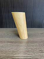 Ножка мебельная, деревянная, конус с наклоном 12 см