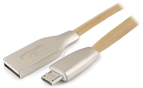 Кабель USB Cablexpert CC-G-mUSB01Gd-1M золотистый - фото 1 - id-p93044288
