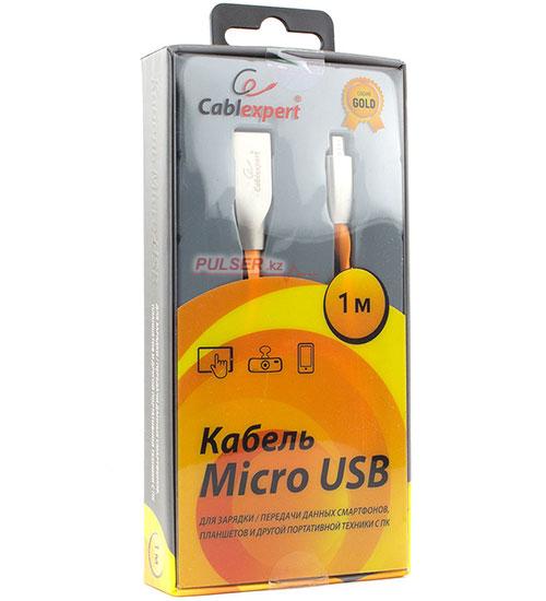 Кабель USB Cablexpert CC-G-mUSB01O-1M оранжевый - фото 2 - id-p93044416