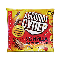 Абсолют дуст СУПЕР (пакет 100 г) Средство от тараканов, муравьев и насекомых