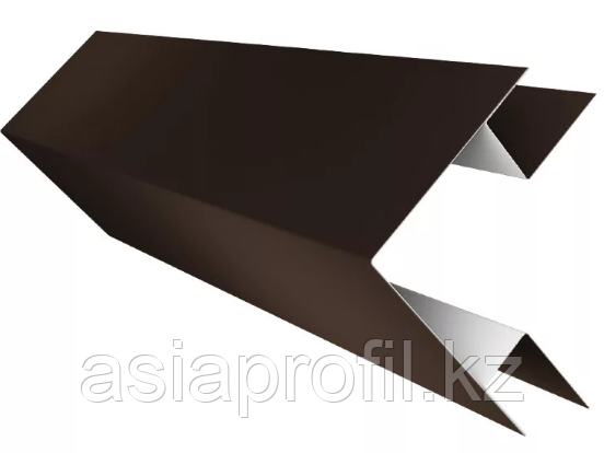 Планка угла наружного 75x75x3000 мм (ПЭ глянец) Ral 1015, 3005, 5005, 6005, 7004, 7024, 8017, 9003, 9006