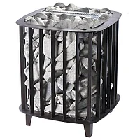 Электрическая печь-каменка с парогенератором Премьера Руса 12 кВт (380 В) пульт в комплекте