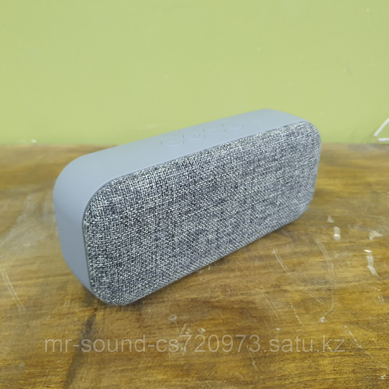 Колонка портативная BL, AUX,TF, FM, USB ткань (серый)