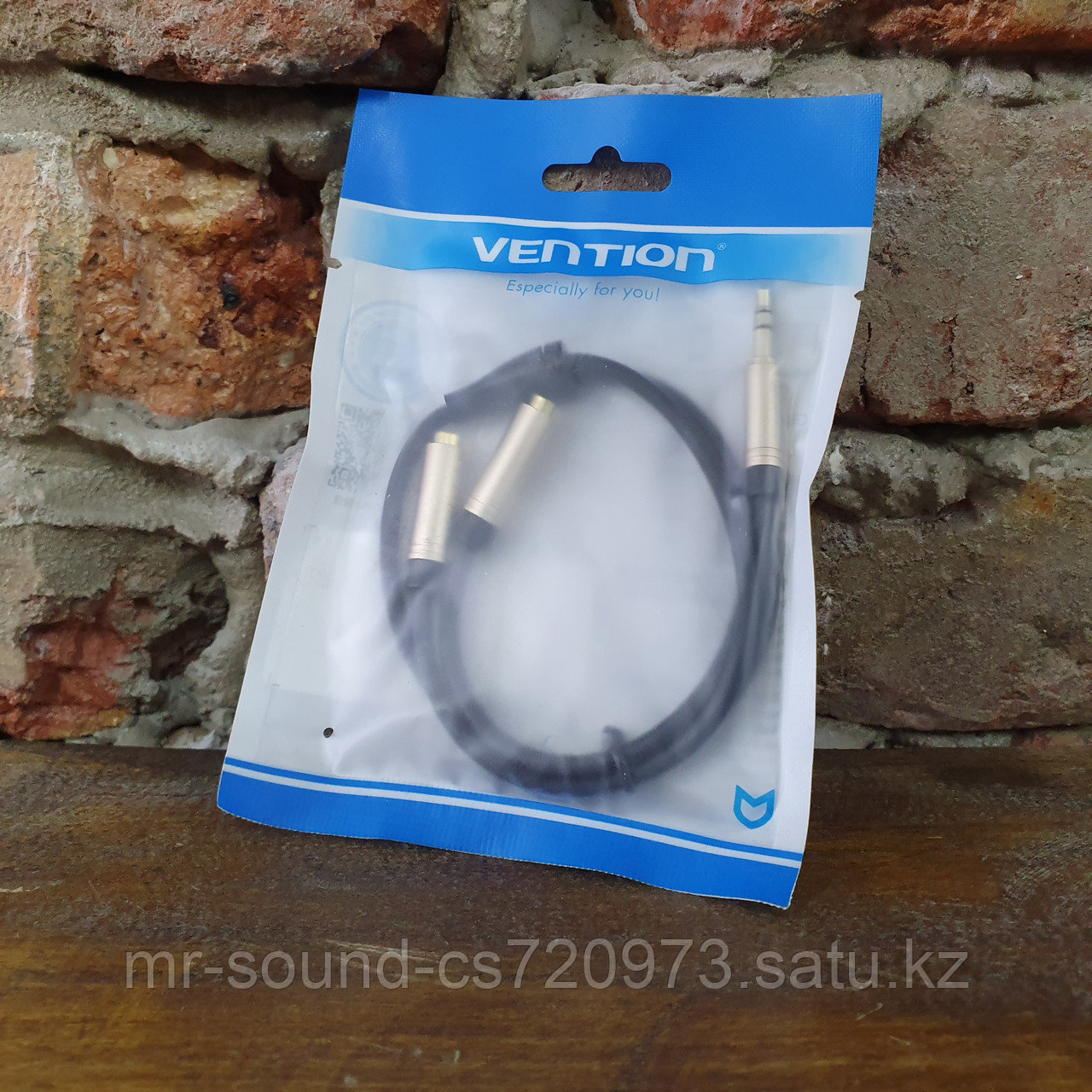 Аудио Сплитер "Vention" miniJack на 2 miniJack 30см