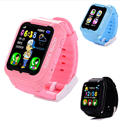 Умные детские часы-телефон с камерой, GPS-трекером и сенсорным экраном Smart Watch K3 (Розовый), фото 2