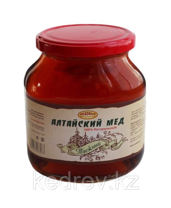 Мёд Алтайский "Таёжный" 1000 гр стекло "Золото Алтая"