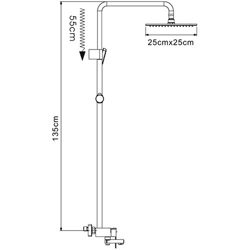 Душевая стойка Frap F2434 Белый/Хром+ силиконовые насадки 6 цветов - фото 3 - id-p93063918