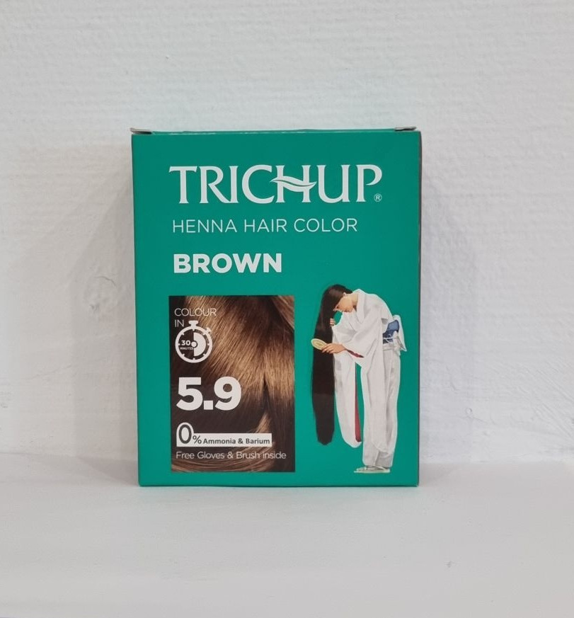 Индийская хна для волос Тричап Trichup Brown (коричневый) (10гр)