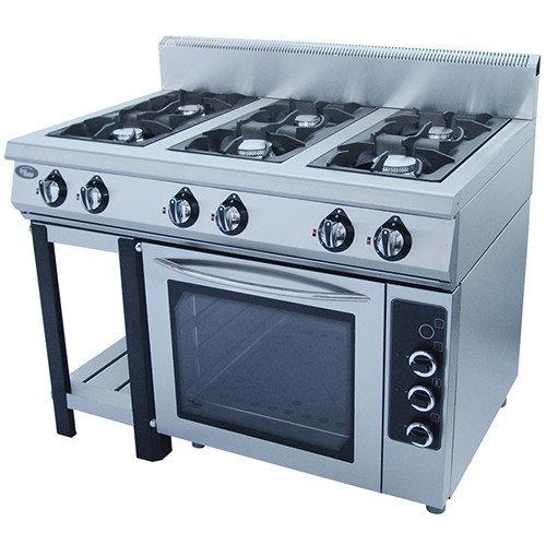 Плита газовая 6-ти конфорочная без жар.
шкафа ПГ-6-01(1265х850х860 (960) мм , 21 кВт, 220 В)