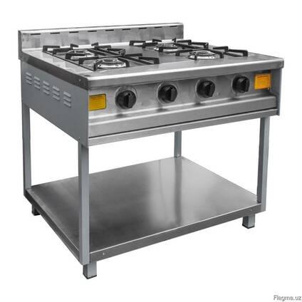 Плита газовая 4-х конфорочная с жарочным
шкафом ПГ-4Д-01 (840х850 (895)х860 (960) мм, 20 кВт, 220 В)