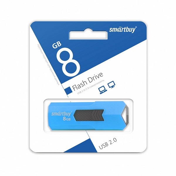 USB накопитель Smartbuy 8GB STREAM Blue