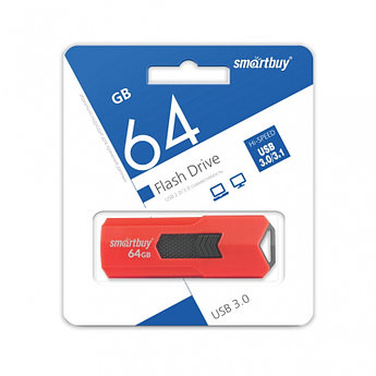 USB 3.0 накопитель Smartbuy 64GB STREAM Red