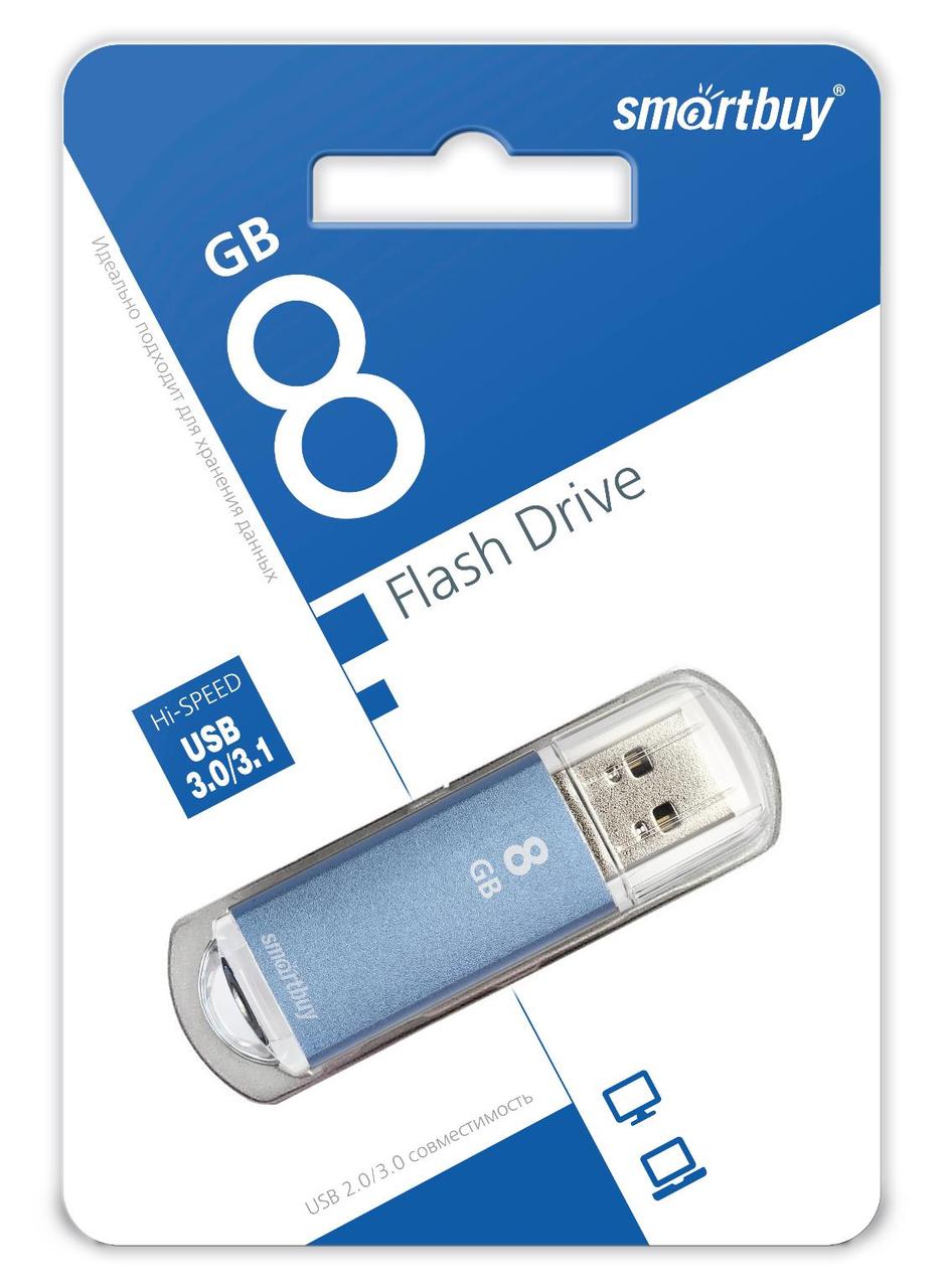 USB накопитель Smartbuy 8GB V-Cut Blue