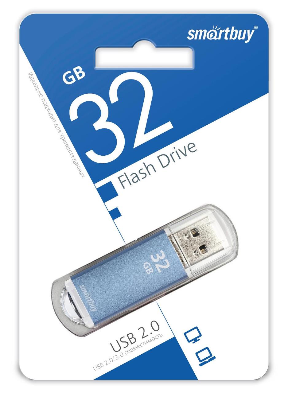 USB накопитель Smartbuy 32GB V-Cut Blue - фото 1 - id-p93065637