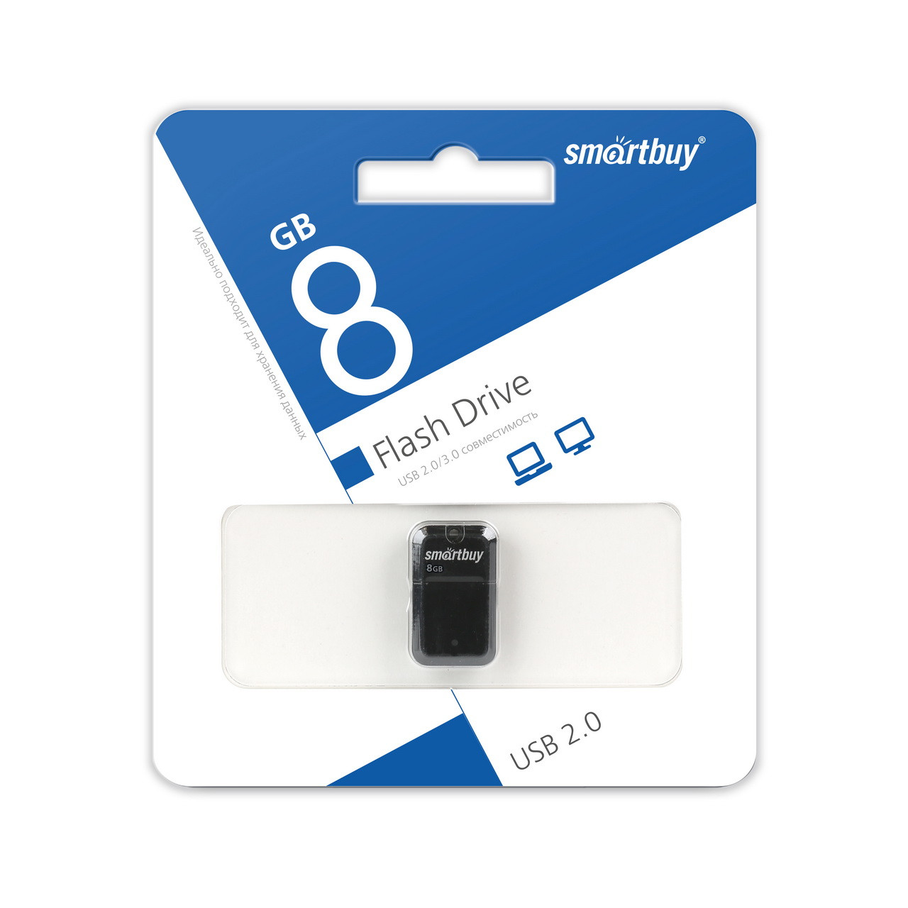 Smartbuy 8GB ART Black USB-жинақтағышы - фото 1 - id-p84575548