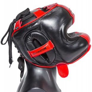 Шлем для бокса с бампером Ultimatum boxing ( Цвет красный) Копия - фото 3 - id-p93066955