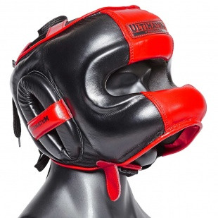 Шлем для бокса с бампером Ultimatum boxing ( Цвет красный) Копия - фото 2 - id-p93066955
