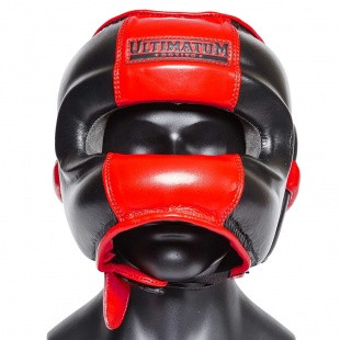 Шлем для бокса с бампером Ultimatum boxing ( Цвет красный) Копия - фото 1 - id-p93066955