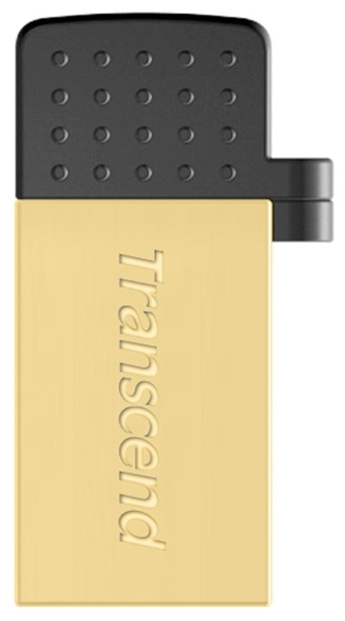 Флеш накопитель 32GB 2.0 Transcend OTG TS32GJF380G золото