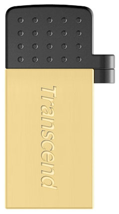 Флеш накопитель 32GB 2.0 Transcend OTG TS32GJF380G золото, фото 2