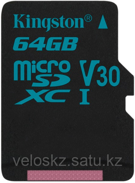 Карта памяти MicroSD 64GB Class 10 U3 Kingston SDCG2/64GBSP адаптер