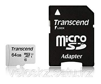 Transcend Карта памяти MicroSD 64GB Transcend TS64GUSD300S-A (Адаптер), фото 2