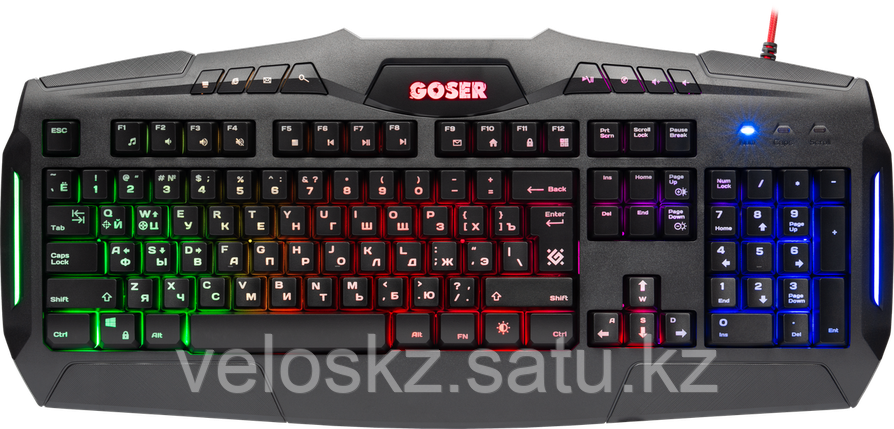 Defender Клавиатура проводная Defender Goser GK-772L, ENG/RUS, USB, RGB подсветка, фото 2