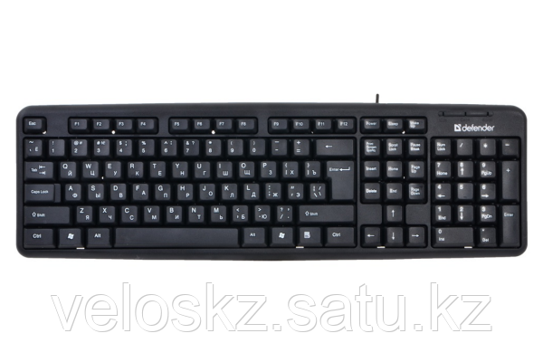 Клавиатура проводная Defender Element HB-520 KZ черный, фото 2