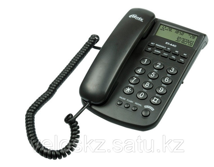 RITMIX Телефон проводной Ritmix RT-440 черный