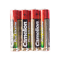 Батарейки CAMELION, ААА, LR03-SP4, Plus Alkaline 4шт,  в плёнке