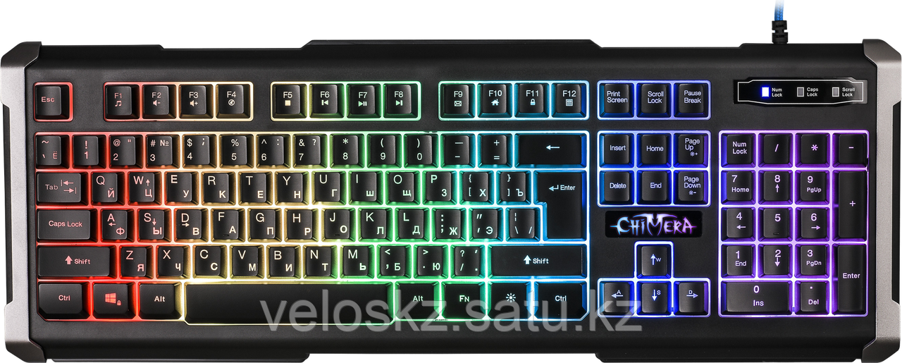 Defender Клавиатура проводная Defender Chimera GK-280DL, ENG/RUS, RGB подсветка