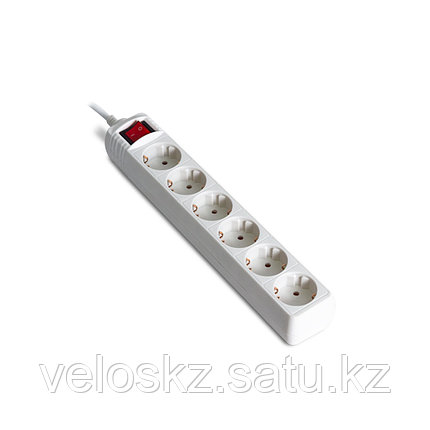iPower Сетевой фильтр iPower, Office W6-30M, 6 роз, 3 м, 220-240В, 10A, полиэтиленовая упаковка, белый, фото 2