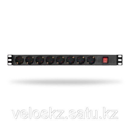 SHIP Сетевой фильтр SHIP, 700508102, Для стоек размера 19", 8 Розеток, 1.8 м, 16A, 4000W, 220 в., фото 2