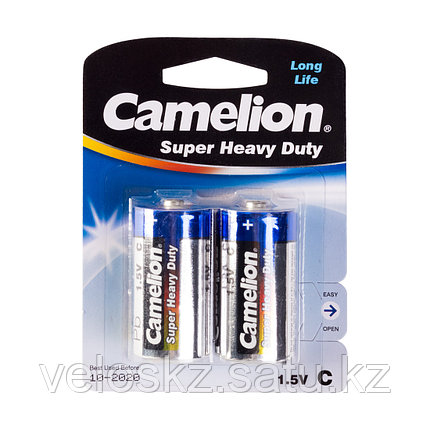 Батарейки CAMELION C R14P-BP2B Super Heavy Duty 1.5V mAh, 2 шт. в блистере, фото 2