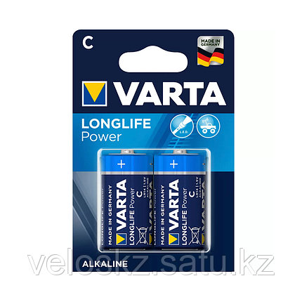 Varta Батарейки VARTA LR14-C, High Energy Longlife Baby, 1.5V, 2 шт., Блистер, фото 2