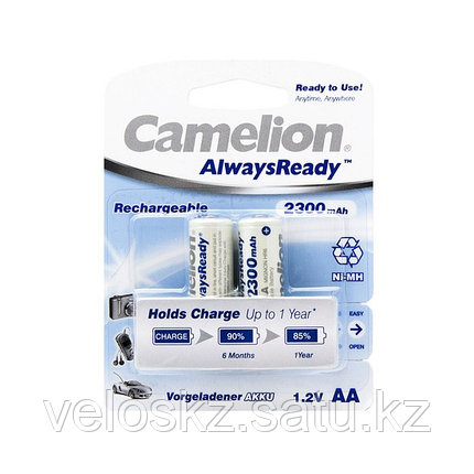 Camelion Аккумулятор AA, CAMELION, NH-AA2300ARBP2, AlwaysReady Rechargeable, 1.2V, 2300 mAh, 2 шт. в блис, фото 2