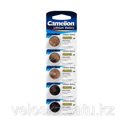 Батарейка CAMELION CR2032-BP5 Lithium Battery CR2032, 3V, 220 mAh, 5 шт. в блистере, фото 2