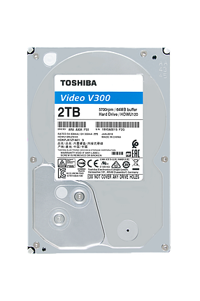 Toshiba Жесткий диск HDD 2000 Gb TOSHIBA HDWU120UZSVA V300 Video Streaming, 3.5", 64Mb, 5700rpm, фото 2