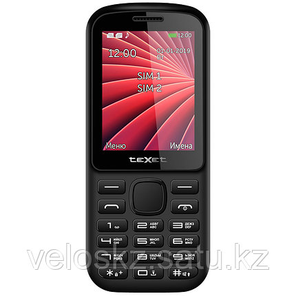 Texet Мобильный телефон Texet TM-218 черный-красный, фото 2