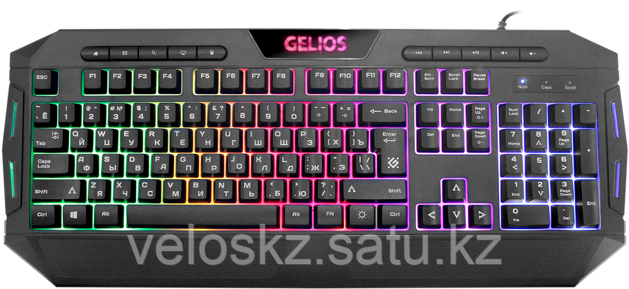 Клавиатура проводная Defender Gelios GK-174DL RU,радужная подсветка, фото 2