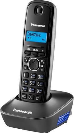 Panasonic Телефон беспроводной PANASONIC KX-TG1611RUH Черный, фото 2