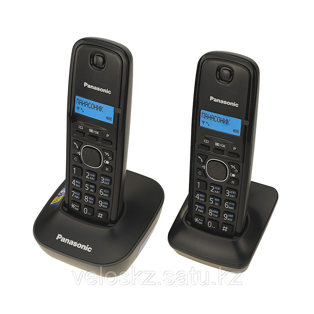 Телефон беспроводной PANASONIC KX-TG1612RUH Серый