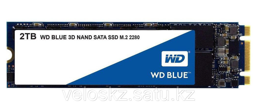 Western Digital (WD) Жесткий диск SSD 2TB WD Blue WDS200T2B0B M.2 2280