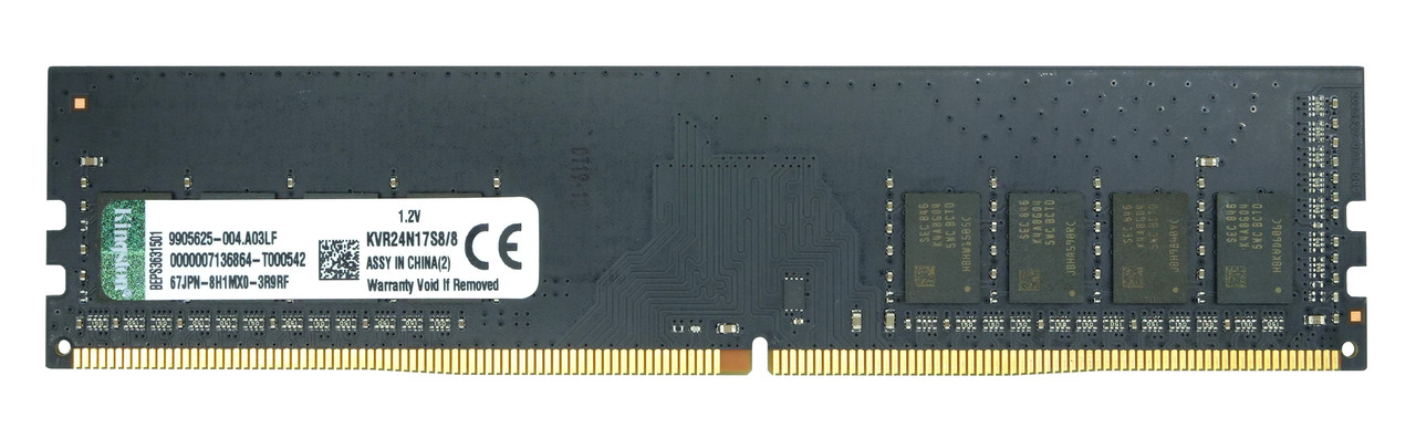 Оперативная память DIMM DDR4 8GB Kingston KVR24N17S8/8
