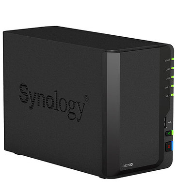 NAS Synology DiskStation DS220+, iCeleron J4025-2.0 GHz/2GB DDR4/0TB, 2 HDD SATA HS, 2x GbE, USB 3.0